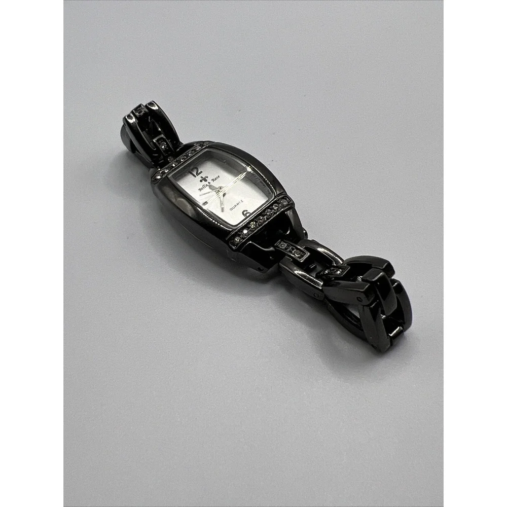 [Not Tested] Bella & Rose Silver Tone‎ Dial Gunmetal Gray Band Watch